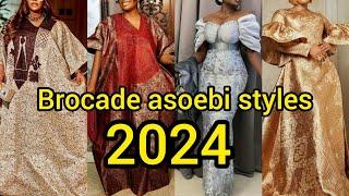 Latest brocade styles 2024 | New damask styles for ladies | Brocade bubu gown styles| Ankara styles