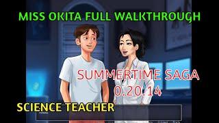 Miss Okita Full Walkthrough | Summertime Saga 0.20.14 | Science Class Teacher Complete Storyline