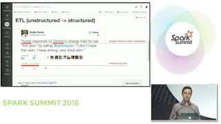 Spark Summit 2016 Demo: Apache Spark 2.0