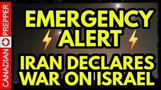 ALERT: IRAN FIRES 100's OF MISSILES AT ISRAEL, BIGGEST ATTACK IN HISTORY, DECLARES WAR