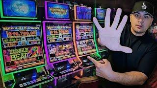  Por PRIMERA VEZ Jugue $1000 en 5 Maquinas del Casino de Midnight Express 