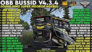 OBB BUSSID V4.3.4 SOUND HINO SUPER NGOROK GAHAR NGEBUL | BUS FULL ROMBAK | GRAFIK HD | Bussid v4.3.4