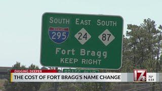 The cost of Fort Bragg's name change