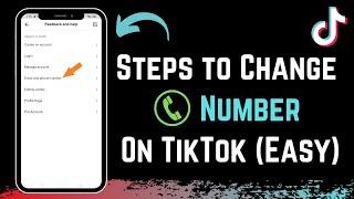 How to Change TikTok Account Phone Number !