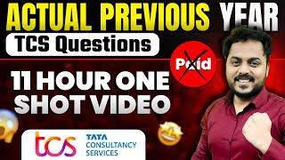 TCS Actual Previous Year Questions | ONE SHOT VIDEO | - 2019/20/21/22/2023/24 | Don't Miss