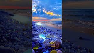 Nature View Cristal beach Beuti of nature 4k View shorts video 