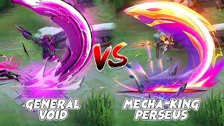 Alpha Mecha-king Perseus VS General Void Skin Comparison