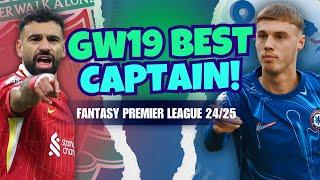 Palmer to OUTSCORE Salah? BEST GW19 FPL CAPTAIN! Fantasy Premier League Tips 24/25