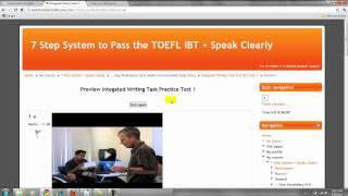 "The 7 Step System to Pass the TOEFL iBT" (Updated Jan 1, 2012)