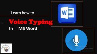 voice typing in MS Word.| Now type your documents easily with voice typing in MS word | #voiceType