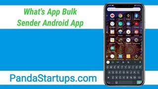 What's app Business Sender For Android | Features | Panda Startups