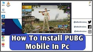 How To Install PUBG Mobile On Pc Offline | PUBG Mobile Offline Installation In Pc | PUBG Pc