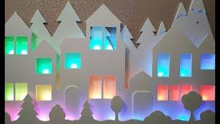 Интерьерные домики с подсветкой