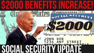 NEW $2,000 SOCIAL SECURITY INCREASE! NEW $25K PROGRAM! SSI SSDI Payments | Social Security Update