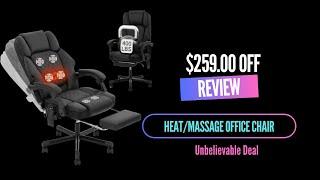 Unbelievable Deal: Heat/Massage Office Chair for $259 Off!