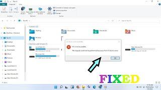 How to fix The request could not be performed because of an i/o device error Fix | Windows 11