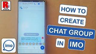 How To Create Chat Group In Imo