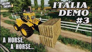 FS19 | ITALIA DEMO #3 / A HORSE, A HORSE... / Farming Simulator 19 PS5 Let’s Play.