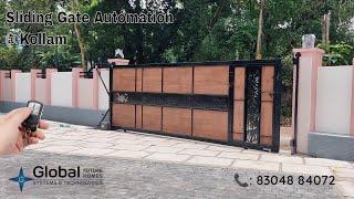 Sliding Gate Automation installed at Ayathil, Kollam | Remote Controlled Gate in Kerala 8304884072