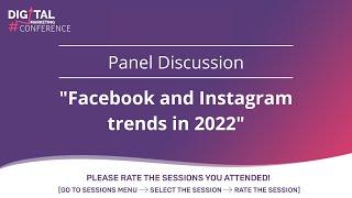 Facebook and Instagram trends in 2022 | Panel Discussion