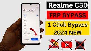 Realme C30 (RMX3581) Frp Bypass/Unlock Google Account Lock Without PC | Without TalkBack New 2024