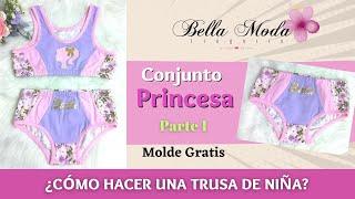 ¿CÓMO HACER TRUSA DE NIÑA/PANTY DE NIÑA? DIY-MOLDES GRATIS