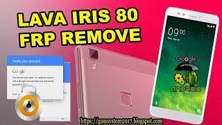 LAVA IRIS 80 FRP REMOVE & FLASH FILE