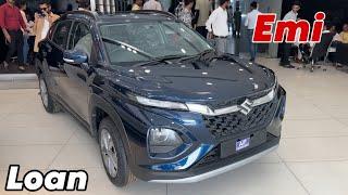 MARUTI SUZUKI FRONX 2024 New Model Blue Colour  EMI LOAN PRICE DETAILS