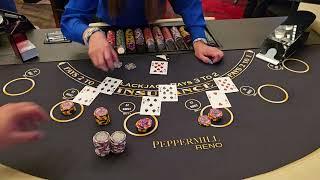 $50,000 Buy In On High Limit Black Jack Table