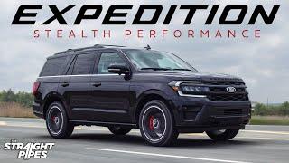 The 2022 Ford Expedition Stealth Performance has a RAPTOR ENGINE!