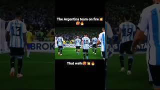 Messi and team on fire #fans #messi #brazil #shorts