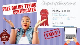 How to make FREE ONLINE TYPING TEST CERTIFICATION 2022