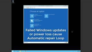 Windows Automatic Repair Loop - Win 10 and HyperV Server - 6 Possible Solutions