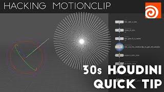 Houdini 30s Quick Tip #4 - Hacking Motionclip to Detect Intersections