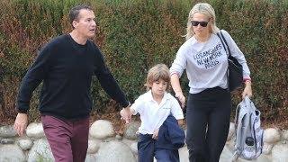 Molly Sims Makes Rare Morning Outing With Hubby Scott Stuber