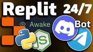 How to Keep Replit Code Running 24/7 (Python and NodeJS) #discord #axocoder