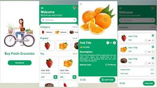 Grocery Store App UI Design In Flutter - Grocery Delivery App In Flutter