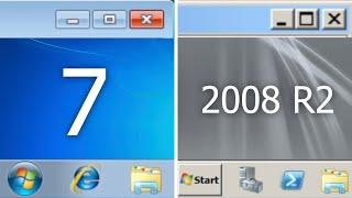 Windows 7 vs Server 2008 R2!