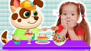 Nastya and Duddu my virtual pet | Duddu as a mom for Nastya