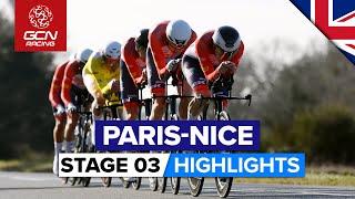New TTT Format Makes For Thrilling Racing! | Paris-Nice 2023 Highlights - Stage 3