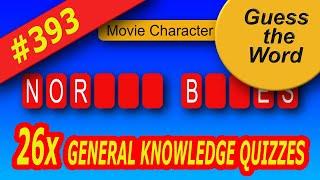 26 Guess The Word Quizzes, General Knowledge Quiz, Brain Training, Guess The Word In 10 Sec.