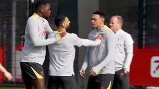 Trent and Salah "FIGHT"  Cody Gakpo RETURNS! | Liverpool train ahead of PSG in the Champions League