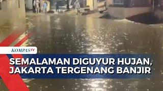 Hujan Lebat Guyur Jakarta, Sejumlah Ruas Jalan Terendam Banjir