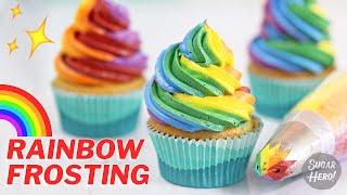 Perfect Rainbow Frosting 