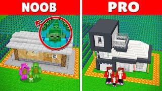 Security House to Protect Family From Zombies: NOOB vs PRO in Minecraft - Maizen JJ and Mikey