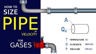 Pipe Line Sizing by Velocity for Gases | Simple Science