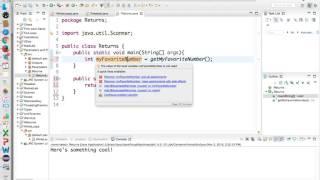 Java Return Types and Parameters Intro