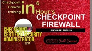 Checkpoint Firewall Full Training R80 | CCSA