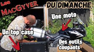 On fabrique un panier moto pour chien.