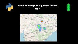 Heatmap on a python folium map